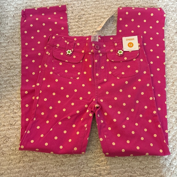 🌟 HOST PICK🌟 GYMBOREE girls polka dot pants -size 12 - Picture 1 of 5
